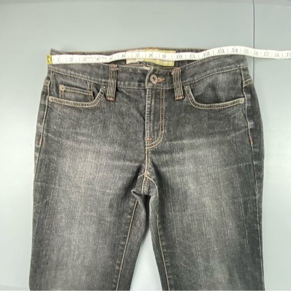 Ann Taylor Loft black faded original boot denim jeans women's sz 2 - Picture 6 of 12